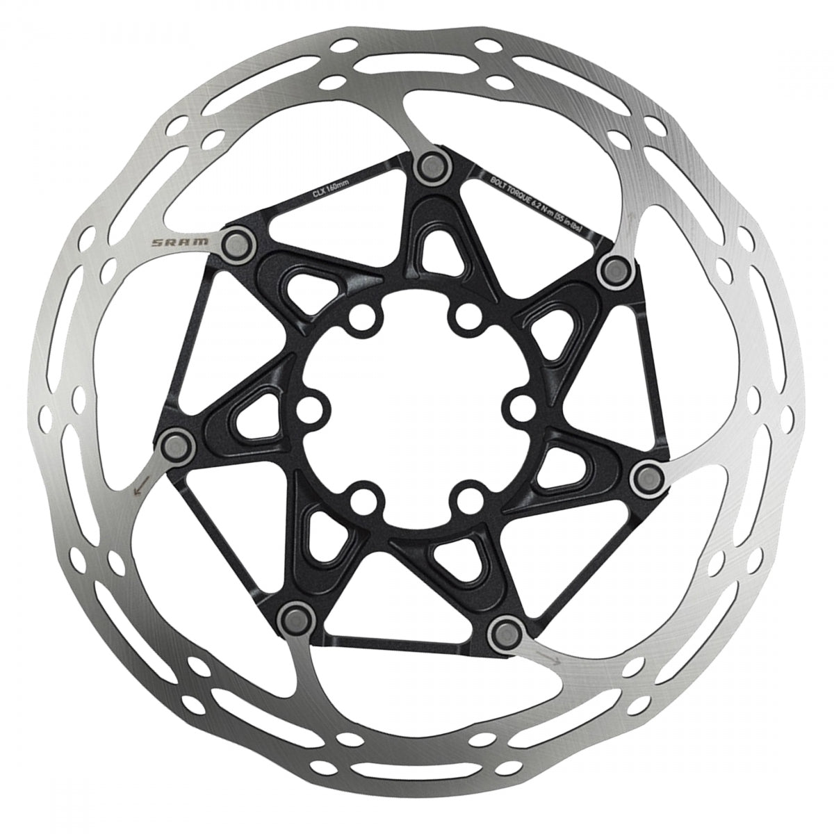 SRAM DISC ROTOR 160 C-LINE 6B 2-PIECE ROUNDED Ti BOLTS - SRAM