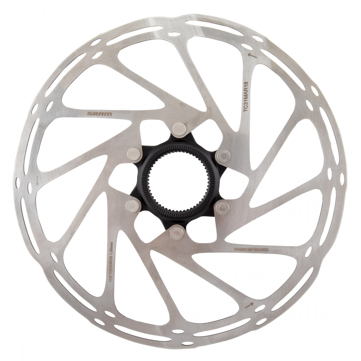 SRAM DISC ROTOR 200 C-LINE CL ROUNDED BK - SRAM