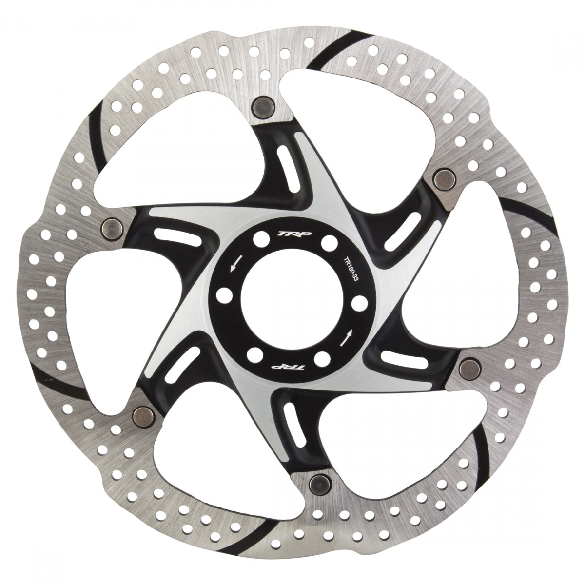 TRP DISC ROTOR 180mm 6b BK 2pc w/BOLTS - TRP