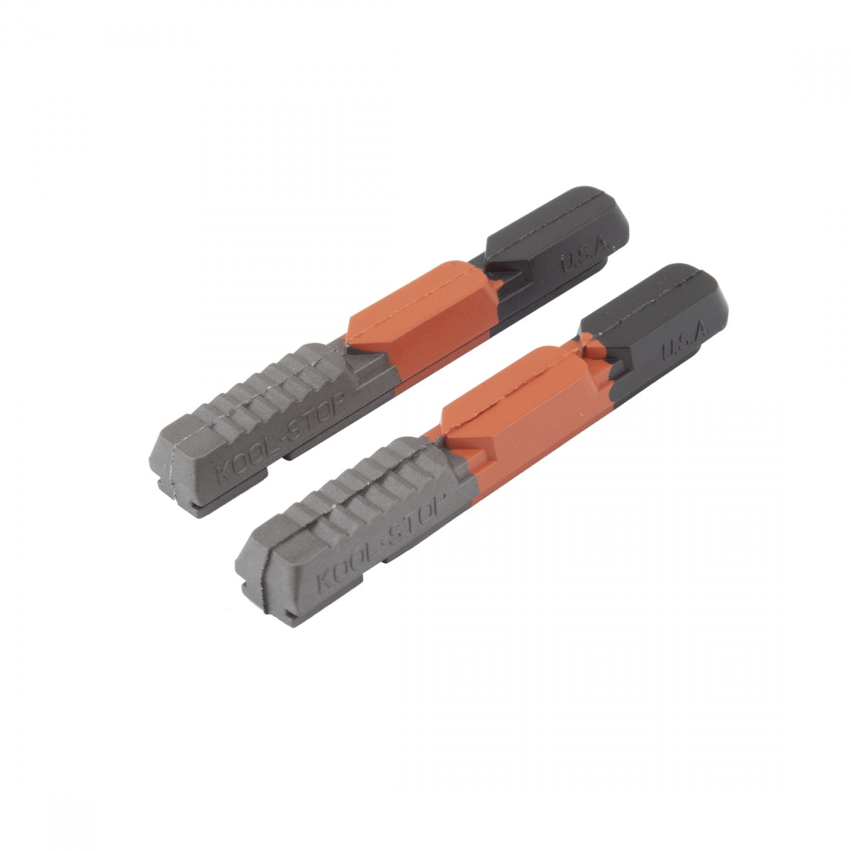 KOOLSTOP K/S V-BRAKE TRIPLE COMPOUND BK/RD/GY PADS ONLY PR - KOOLSTOP