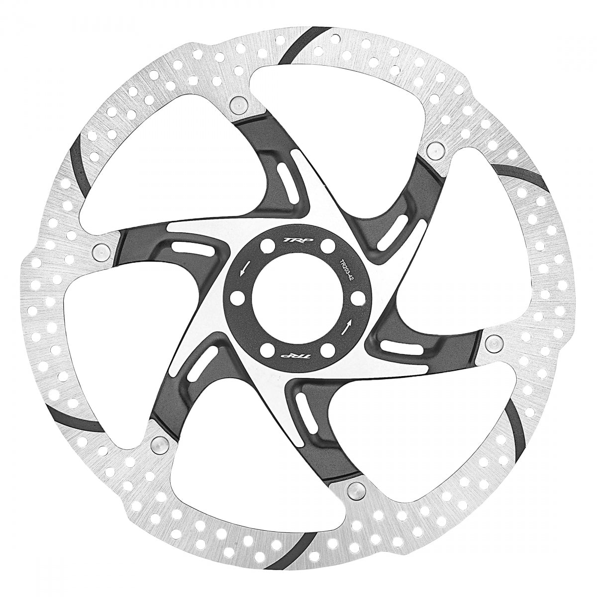 TRP DISC ROTOR TRP-42 203mm 6b 2pc BK E-BIKE w/BOLTS - TRP