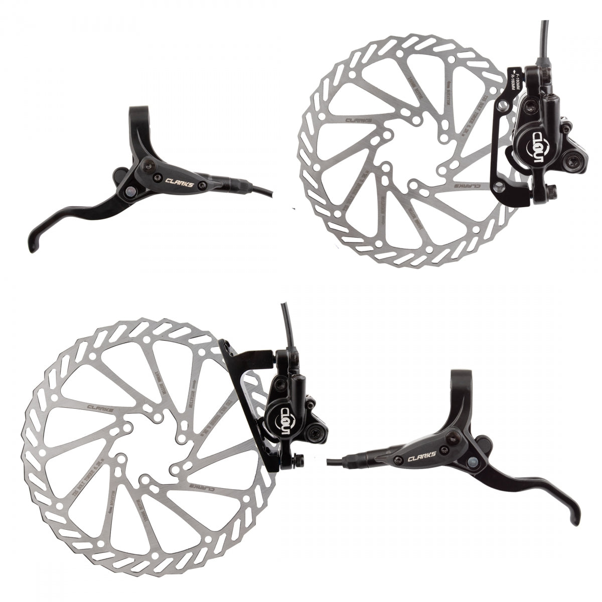 CLARKS CLK CLOUT-1 HYD Front-180/Rear-160 w/LVRS BK - CLARKS