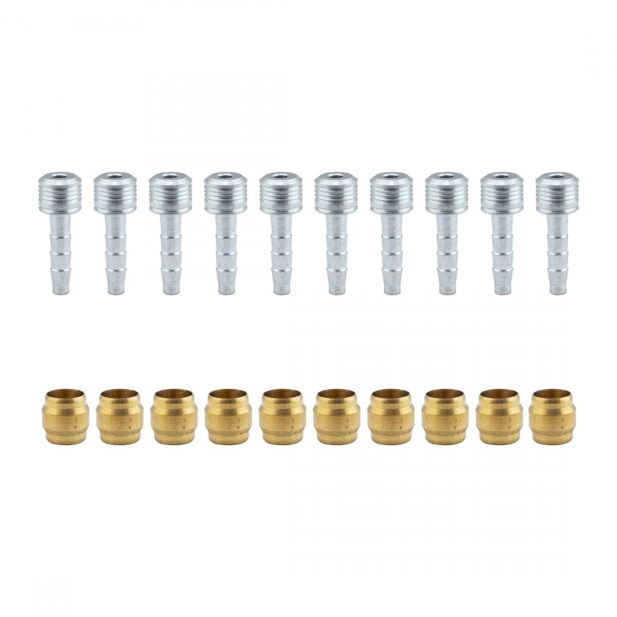 CAMPAGNOLO CPY HYD FITTINGS OLIVE+NEEDLE_BGof10 BK/SL - CAMPAGNOLO