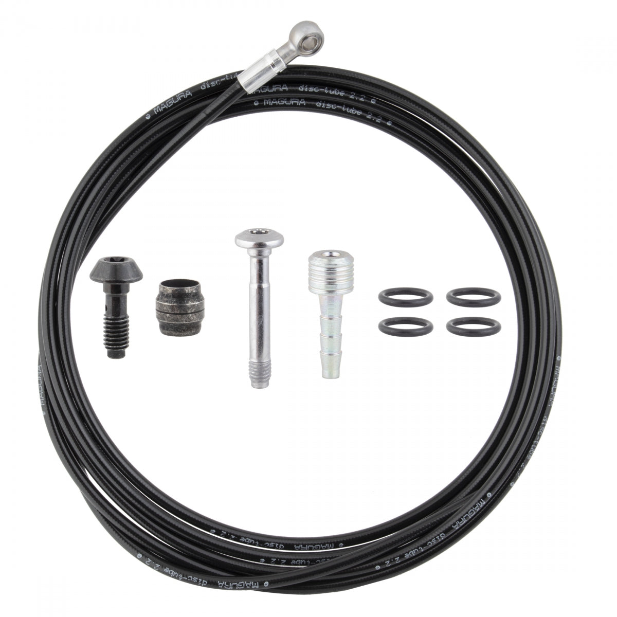 MAGURA MAG HYD HOSE KIT MT8/6/4 2500mm w/FITTINGS (O) - MAGURA