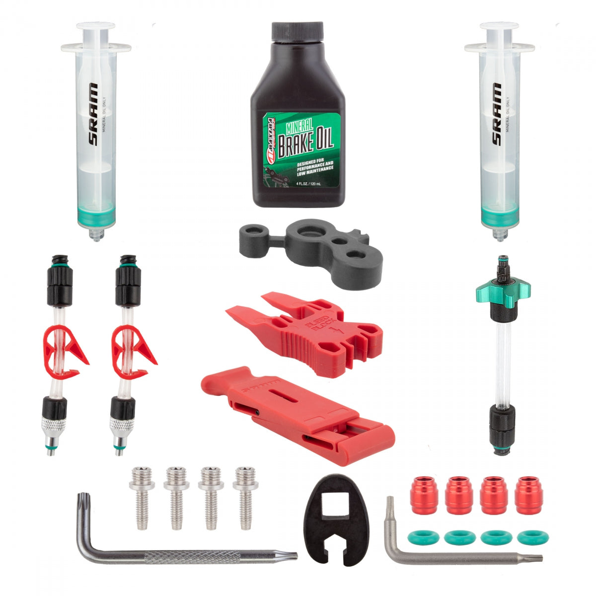 SRAM TOOL BRAKE DISC SRAM BLEEDKIT MINERAL w/FLUID DB4-6-8/MAVEN MOTIVE - SRAM