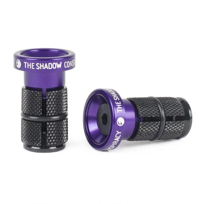 Shadow Deadbolt Slim Bar Ends (Purple)