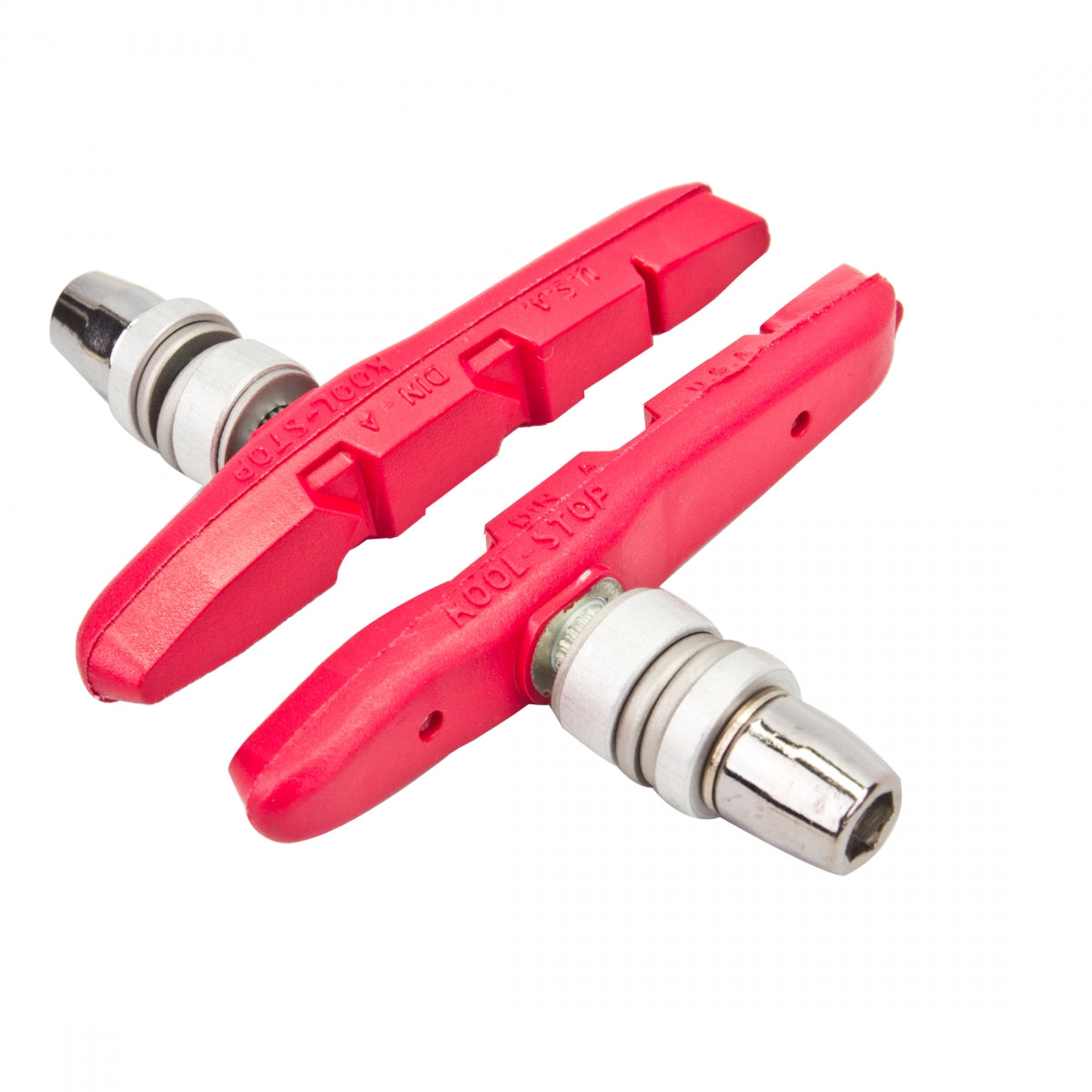 KOOLSTOP K/S V-BRAKE RED PR W/HRDWRE THINLINE - KOOLSTOP