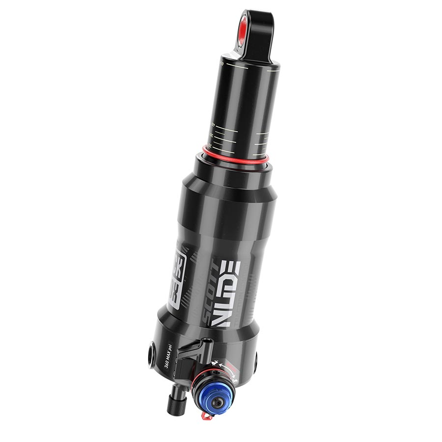 RockShox, Deluxe Nude RLC3 C1, Rear shock, 165x45, Shaft Eyelet: Trunnion, Body Eyelet: Standard, Progressive 0Pos/0Neg Tokens, W/1 Efficiency Token, LM Tune,430 Lockout