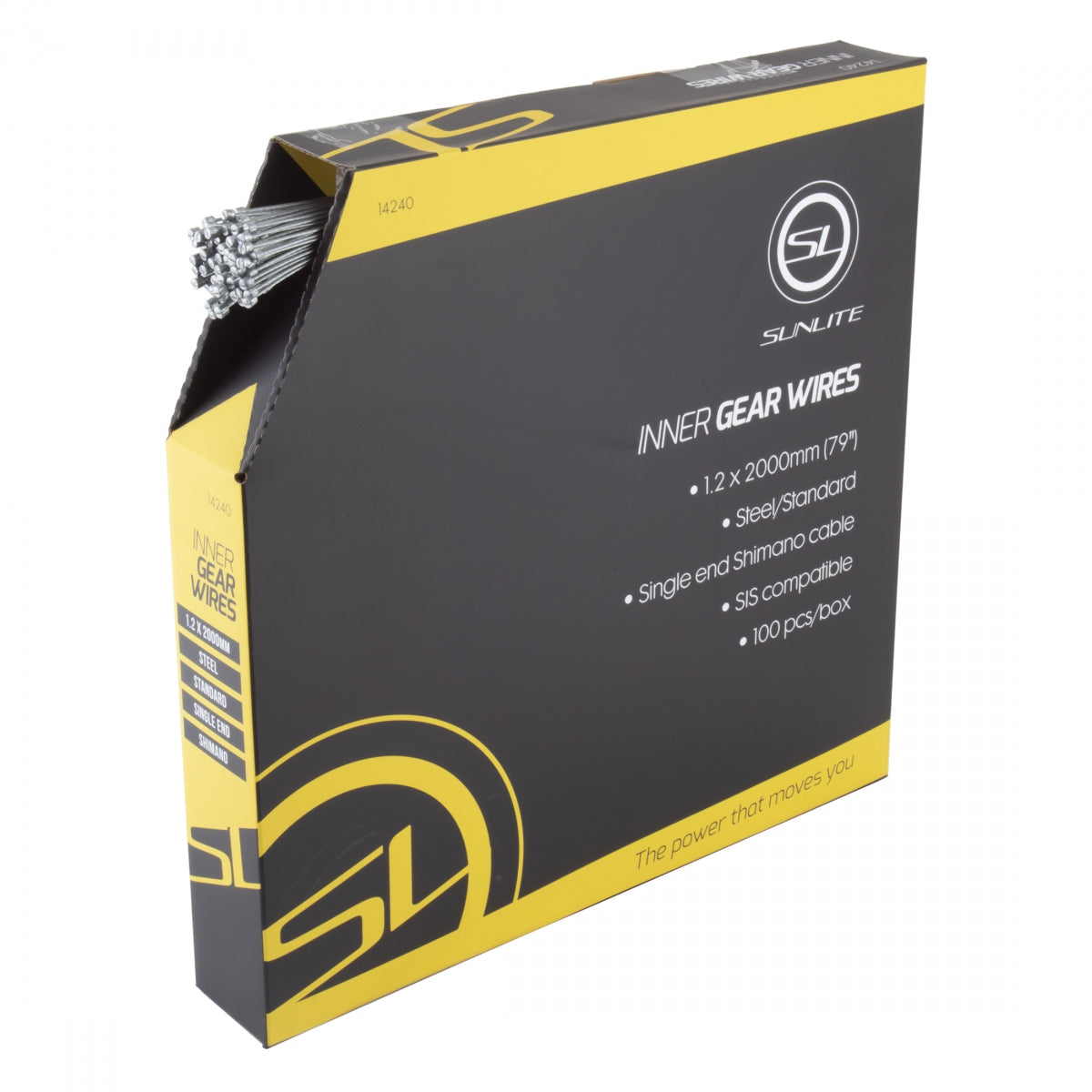 SUNLITE CABLE GEAR SUNLT 1.2x2000 STL SIS BXof100 - SUNLITE