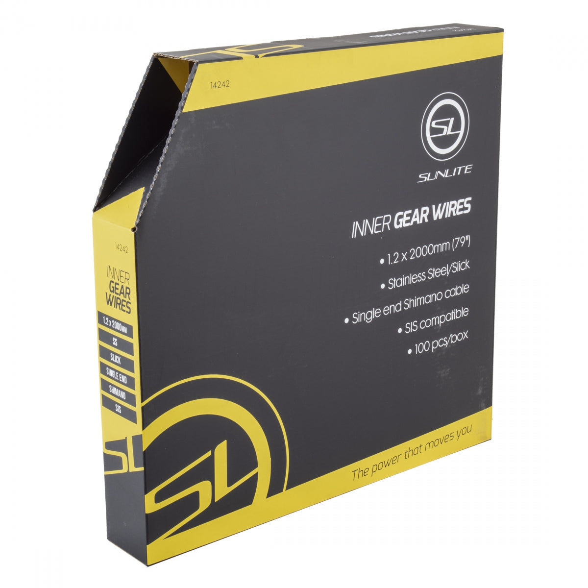 SUNLITE CABLE GEAR SUNLT 1.2x2000 SS SLK SIS BXof100 - SUNLITE