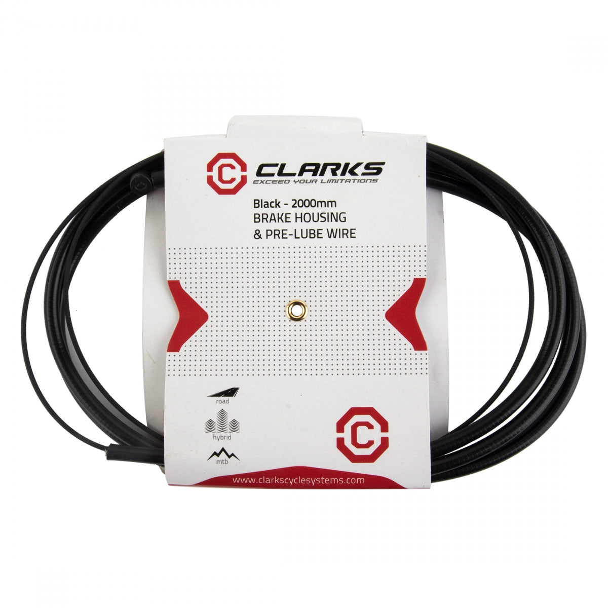 CLARKS CABLE BRAKE CLK KIT Front or Rear TEFLON MTB - CLARKS