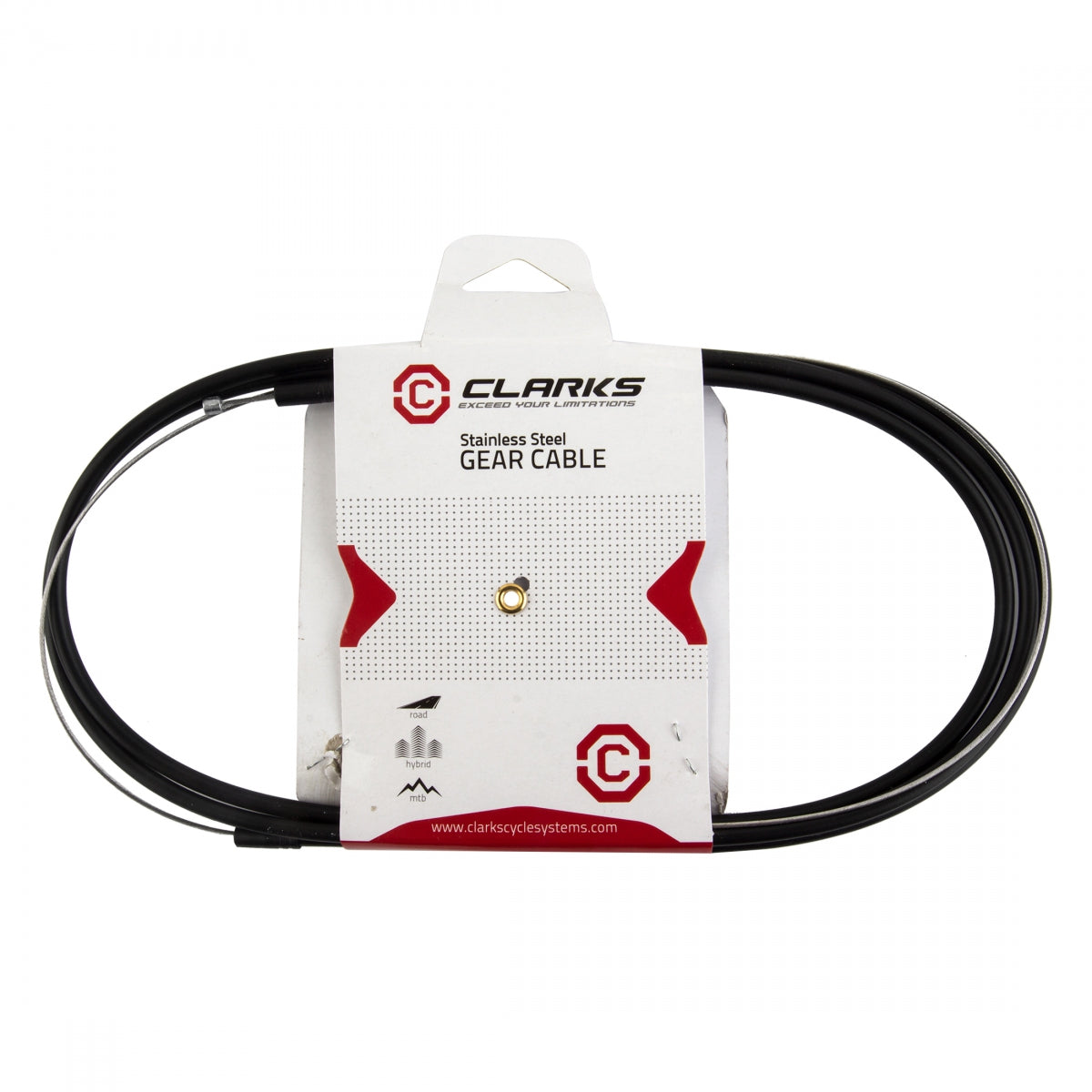CLARKS CABLE GEAR CLK SS w/Black 4mm SIS HOUS - CLARKS