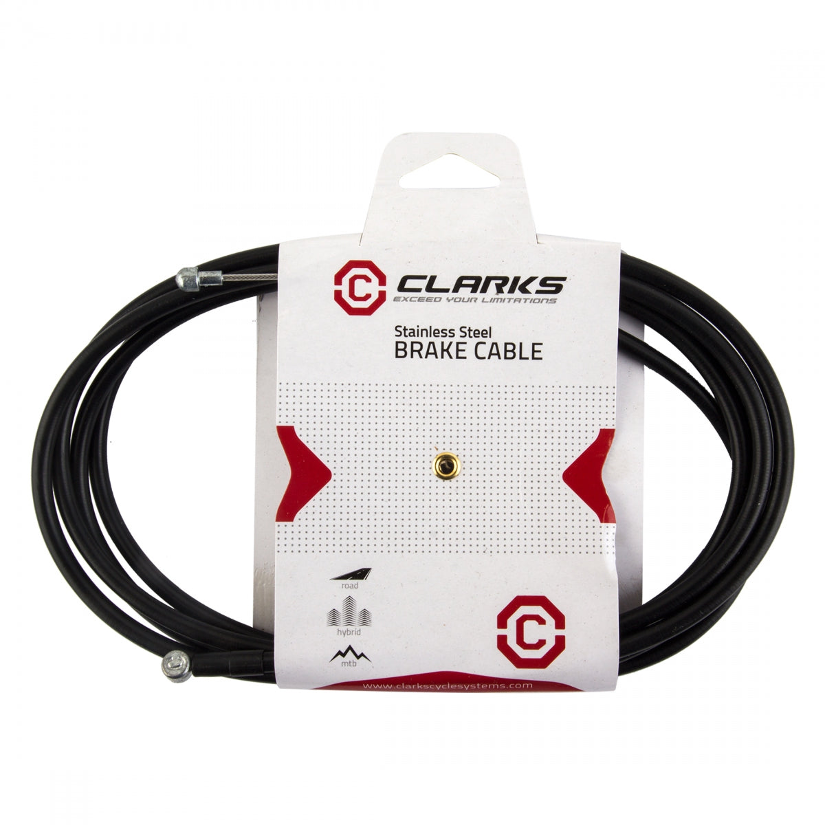 CLARKS CABLE BRAKE CLK KIT Front or Rear SS UNIV MTB - CLARKS