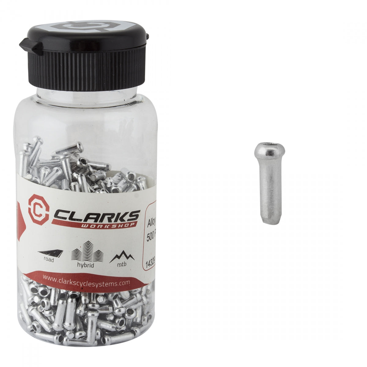 CLARKS CABLE TIP CLK ALY SIL BTLof500 - CLARKS