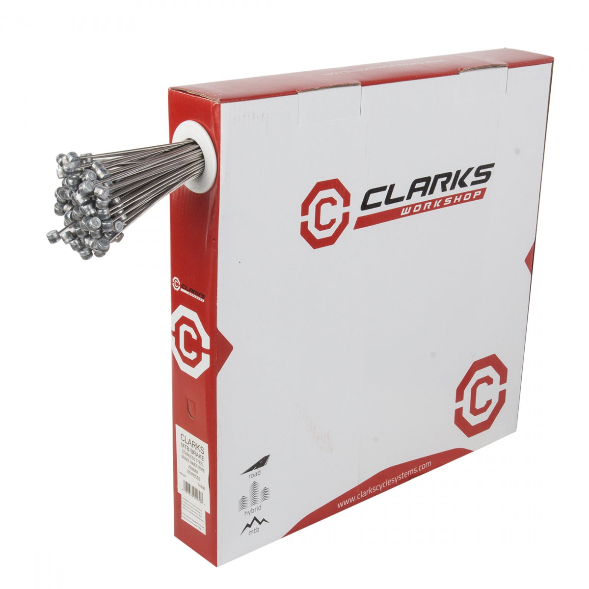 CLARKS CABLE BRAKE CLK WIRE SS 1.5x2000 MTB BXof100 - CLARKS