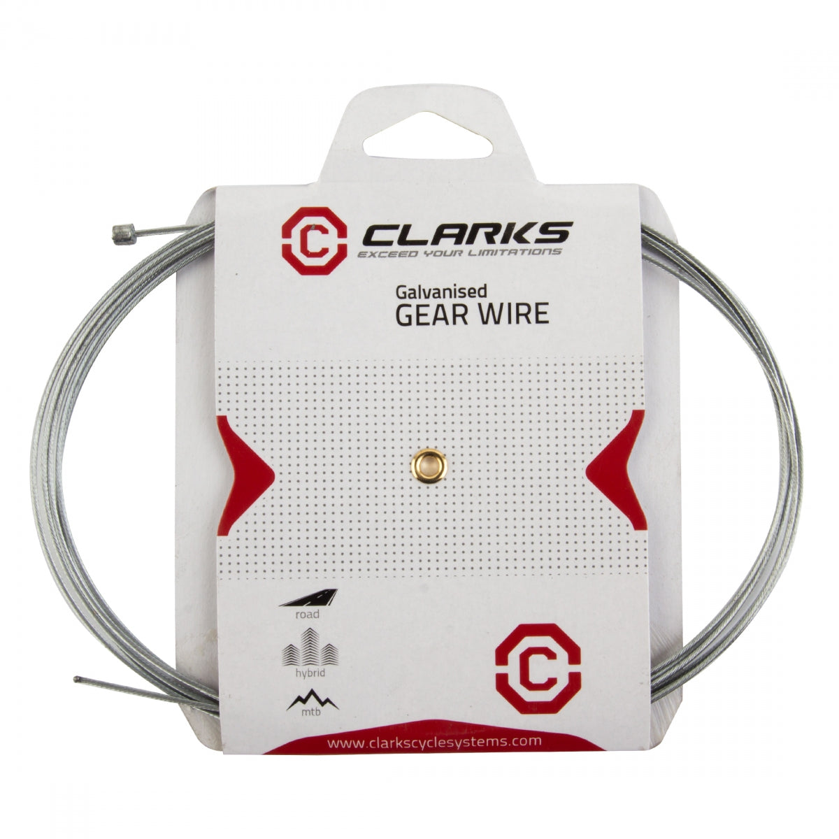 CLARKS CABLE GEAR CLK WIRE GALV 1.1x2275 UNIV - CLARKS