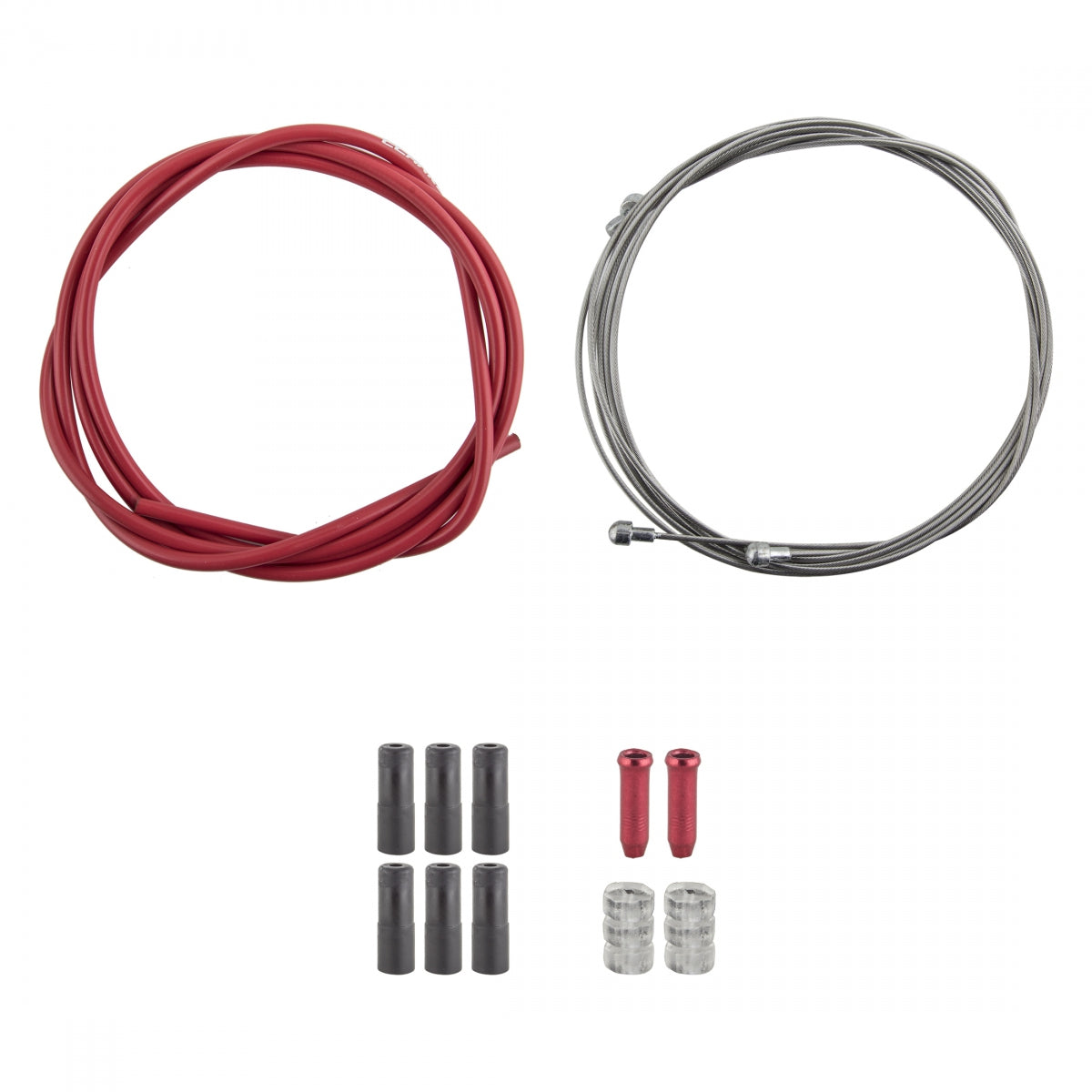 CLARKS CABLE BRAKE CLK KIT F+R SS SPT RD/MT RED - CLARKS
