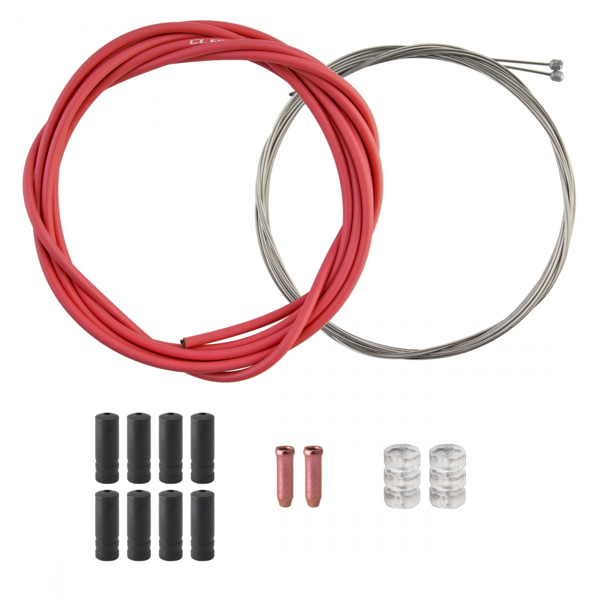 CLARKS CABLE GEAR CLK KIT F+R SS SPT RD/MT RED - CLARKS