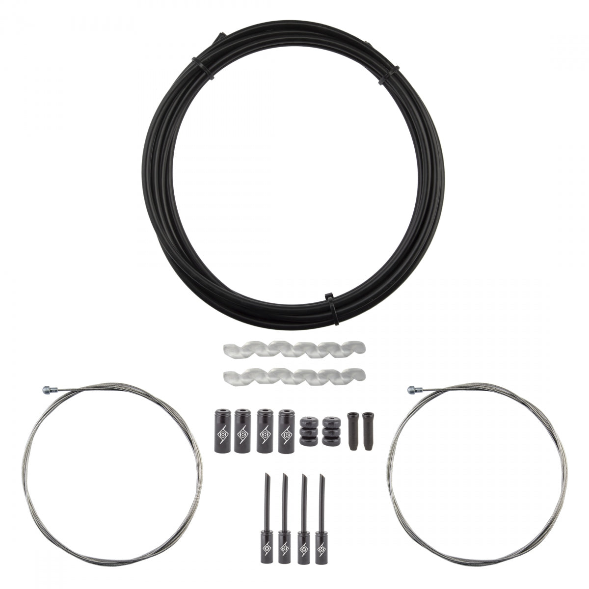 ORIGIN8 CABLE BRAKE OR8 KIT SLICK COMPRESSIONLESS F+R RD BK - ORIGIN8