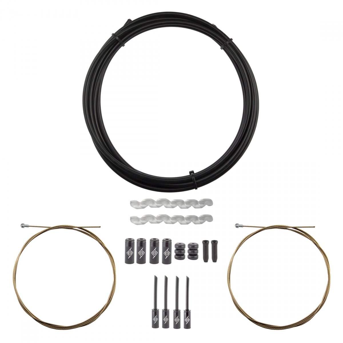 ORIGIN8 CABLE BRAKE OR8 KIT SUPERSLICK COMPRESSIONLESS F+R RD BK - ORIGIN8