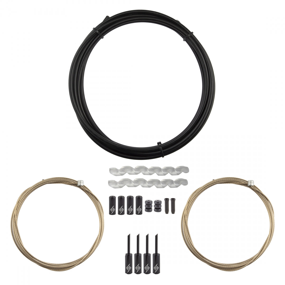 ORIGIN8 CABLE BRAKE OR8 KIT SUPERSLICK COMPRESSIONLESS F+R MT BK - ORIGIN8