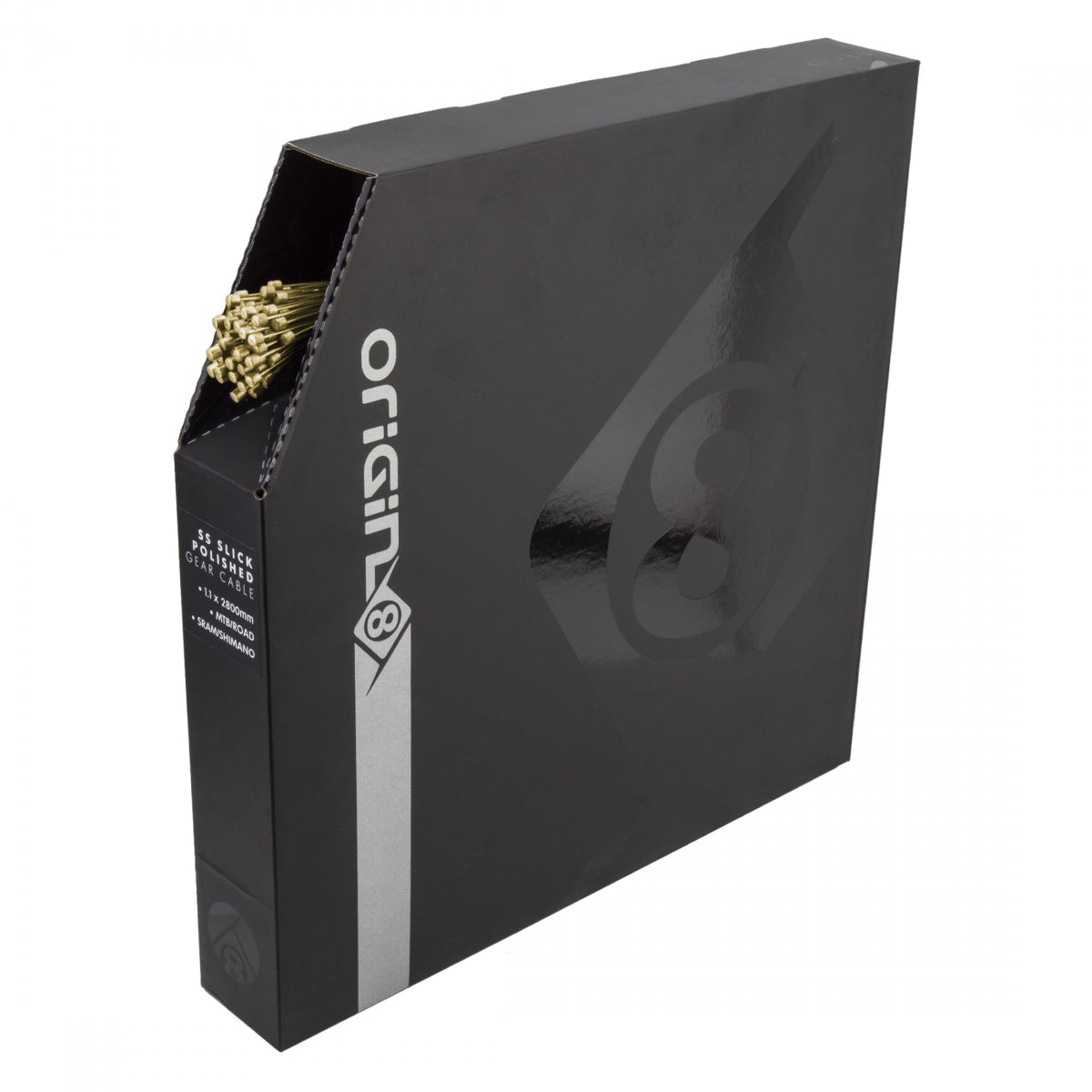 ORIGIN8 CABLE GEAR OR8 WIRE SS SUPERSLICK NANO 1.1x2800 RD/MT GD BOXof50 - ORIGIN8