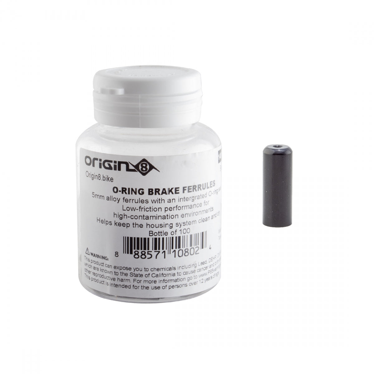 ORIGIN8 CABLE FERearULE OR8 4mm ALY O-RING GEAR BK BTLof100 - ORIGIN8