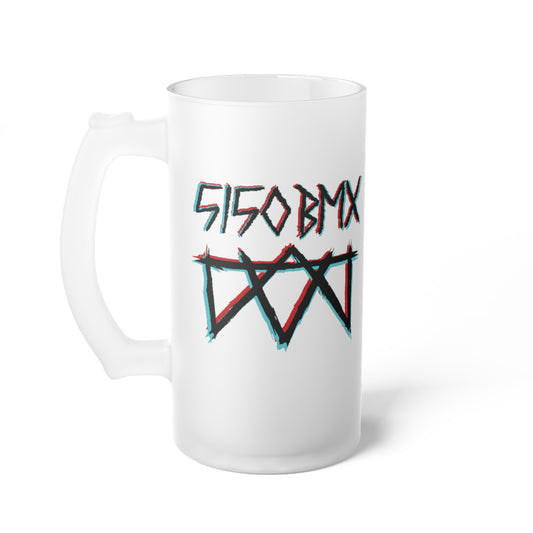 5150bmx Frosted Glass Beer Mug