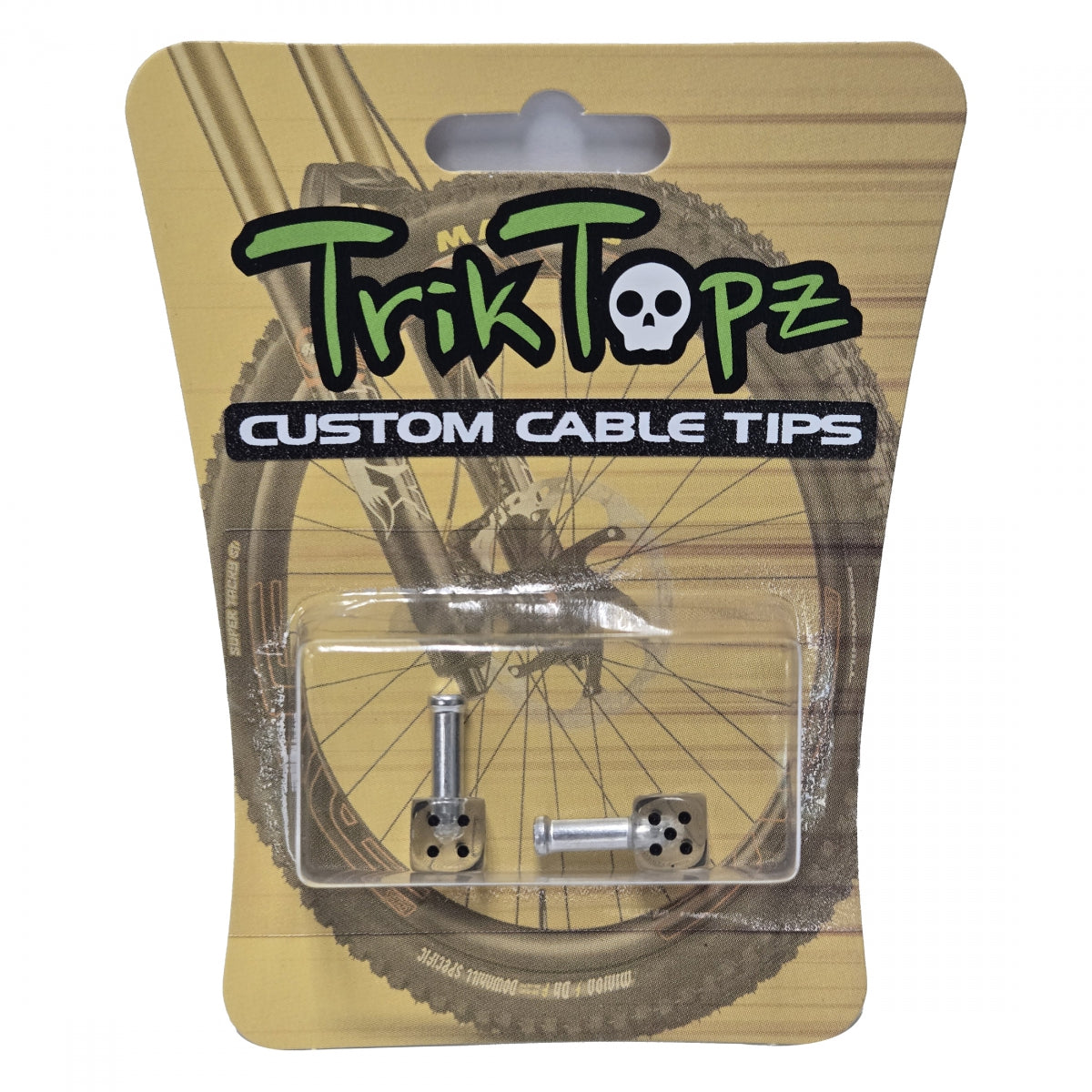TRIK TOPZ CABLE TIP TRIKTOPZ DICE CLEAR 1pr/PK - TRIK TOPZ