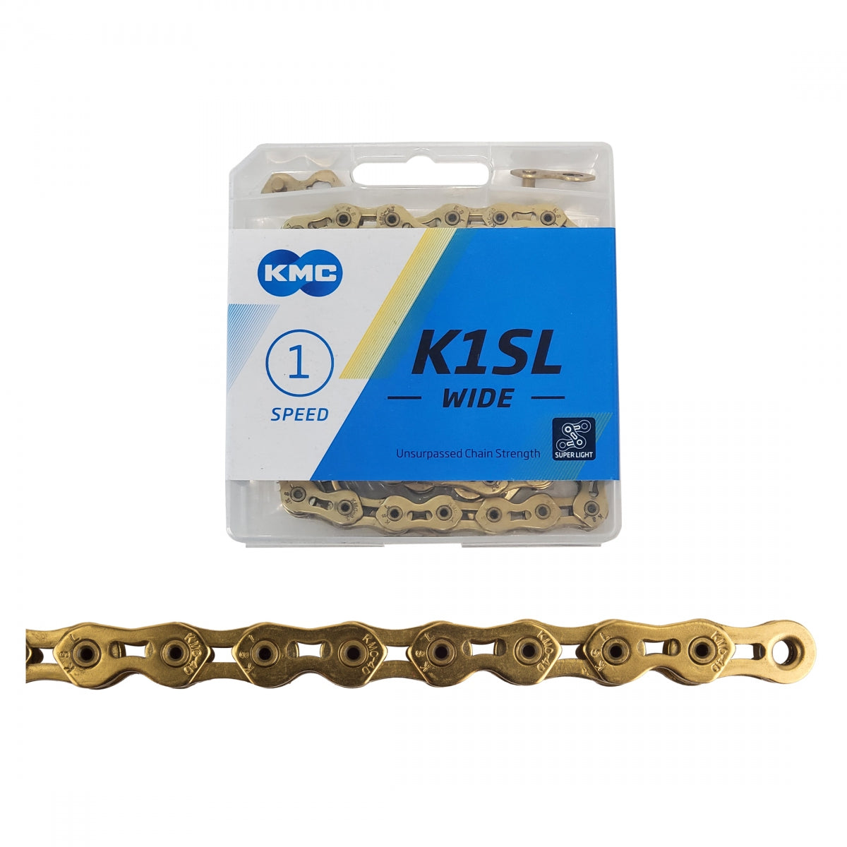 KMC CHAIN KMC 1/2x1/8 K1SL 1s GD 100L - KMC