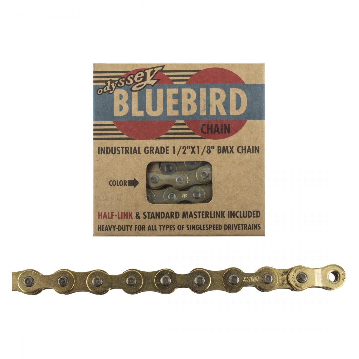 ODYSSEY CHAIN ODY 1/2x1/8 BLUEBIRD 1s GD w/1/2LINK - ODYSSEY