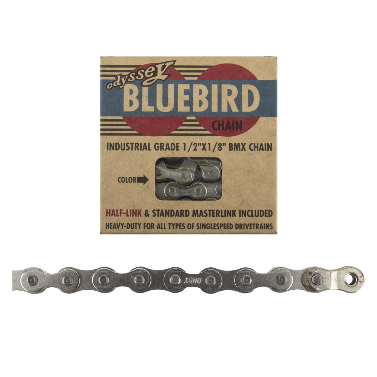 ODYSSEY CHAIN ODY 1/2x1/8 BLUEBIRD 1s SL w/1/2LINK - ODYSSEY