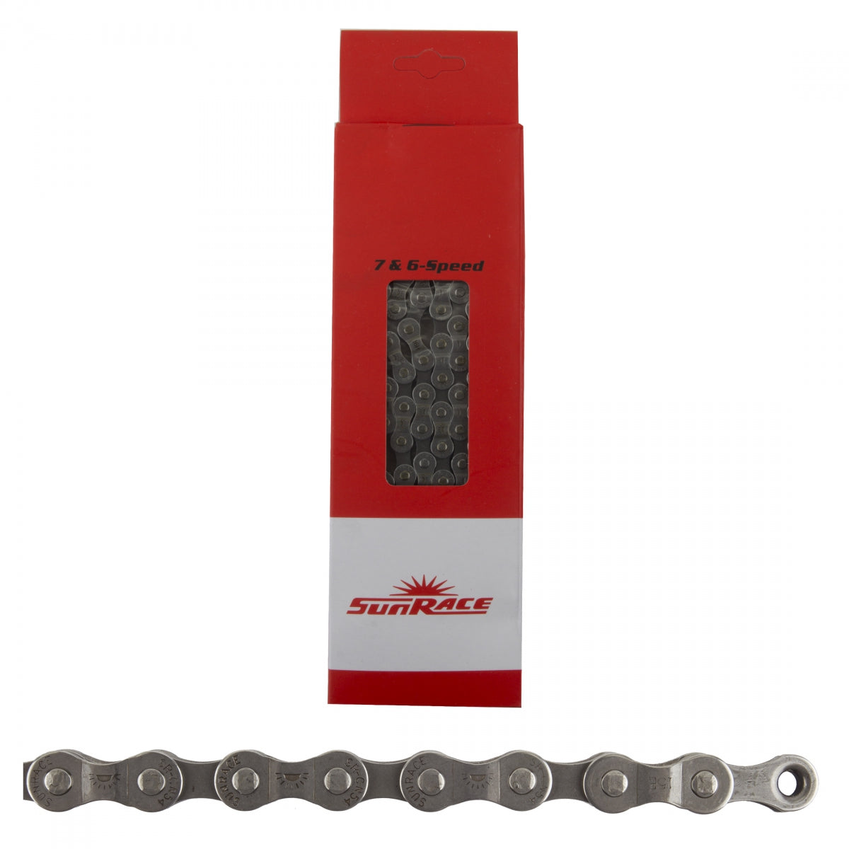 SUNRACE CHAIN SUNRACE CNM54 6/7s GY 116L - SUNRACE