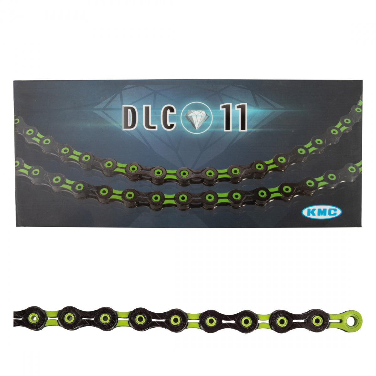 KMC CHAIN KMC DLC 11s BK/GN 118L - KMC