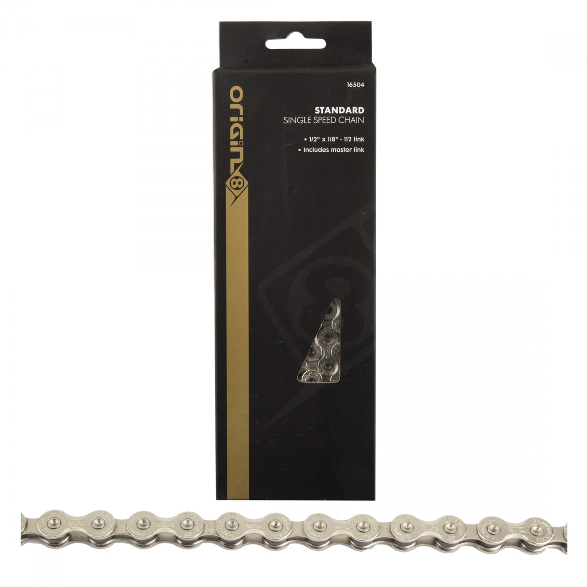 ORIGIN8 CHAIN OR8 1/2x1/8 STANDARD 1s SL 116L w/MASTER LINK - ORIGIN8