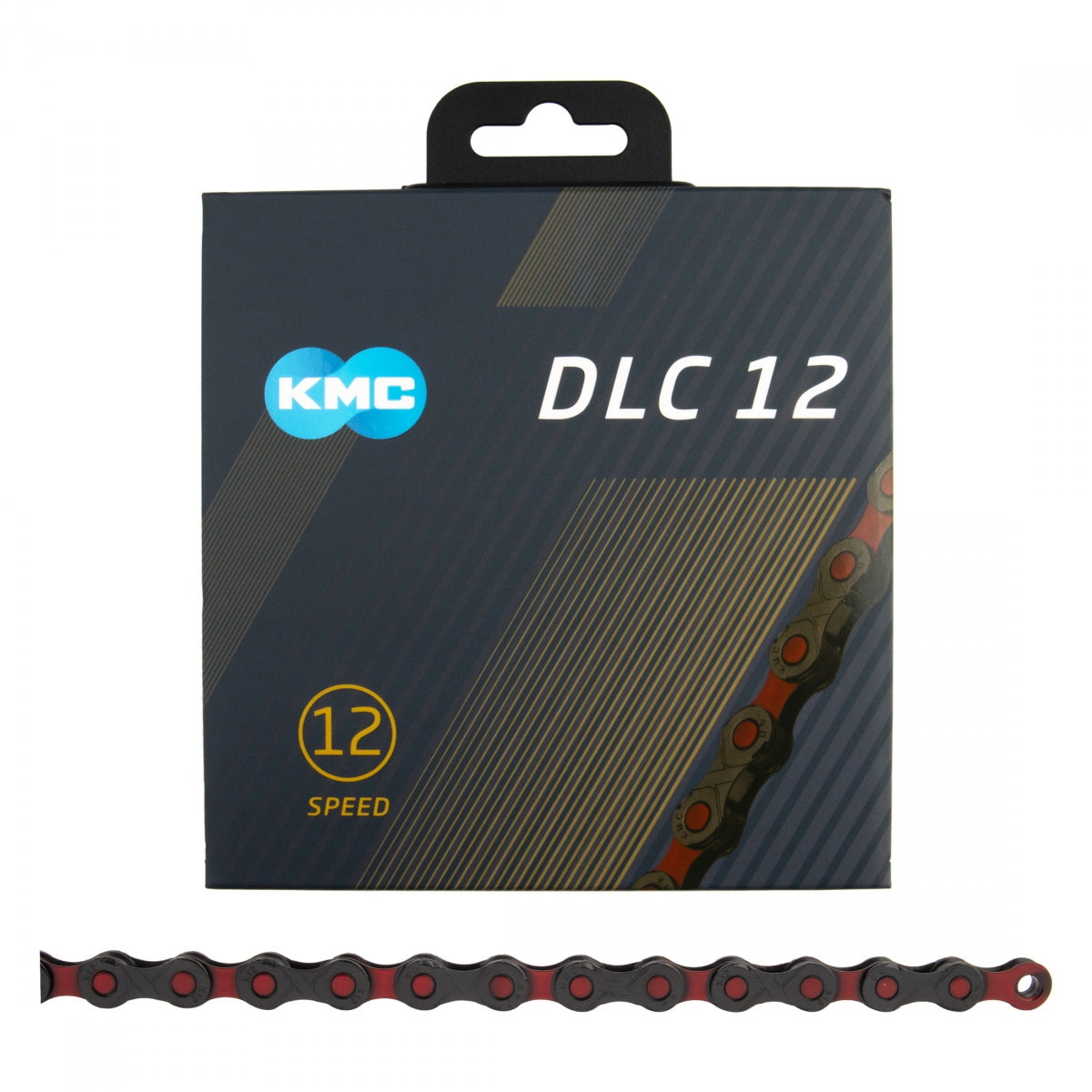 KMC CHAIN KMC DLC 12 RD/BK 126L - KMC
