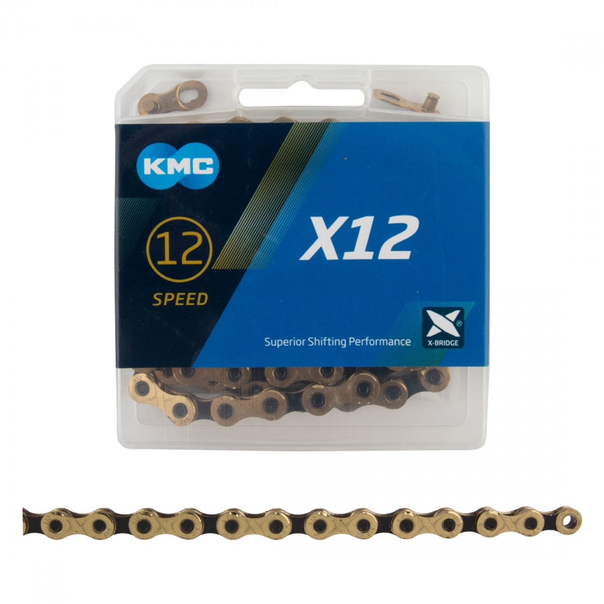 KMC CHAIN KMC X12 12s Ti-N GD/BK 126L - KMC