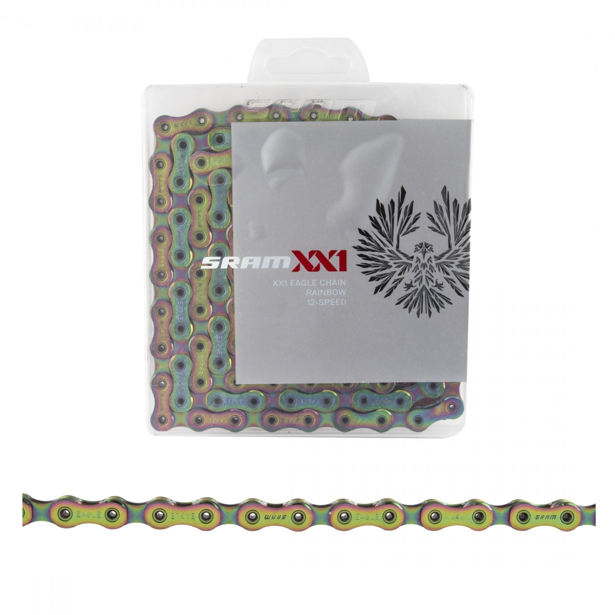 SRAM CHAIN SRAM EAGLE XX1 12s RAINBOW 126L HOLLOWPIN POWERLOCK - SRAM