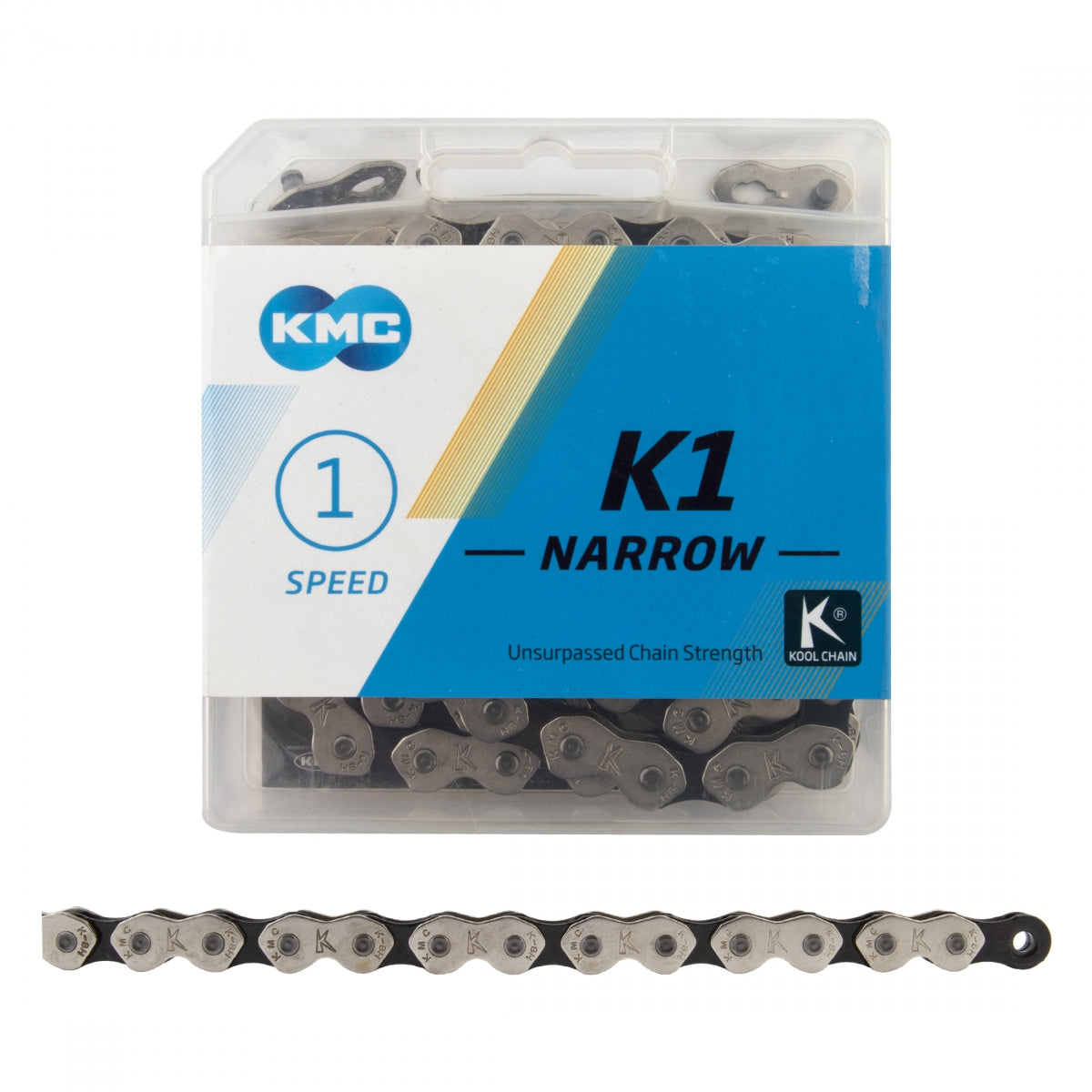 KMC CHAIN KMC K1 NARearOW 1s SL/BK 112L - KMC