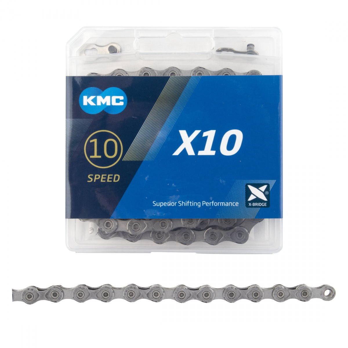 KMC CHAIN KMC X10 10s GY/GY 116L - KMC