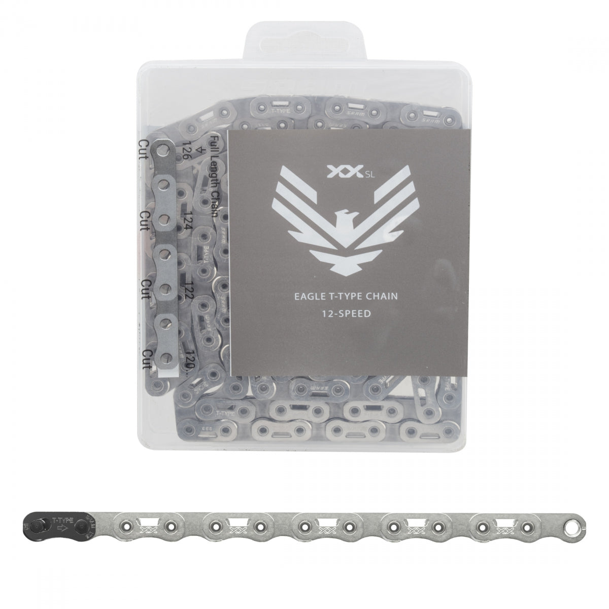 SRAM CHAIN SRAM EAGLE XXSL 12s SL 126L T-TYPEHOLLOWPIN POWERLOCK PVD BK - SRAM