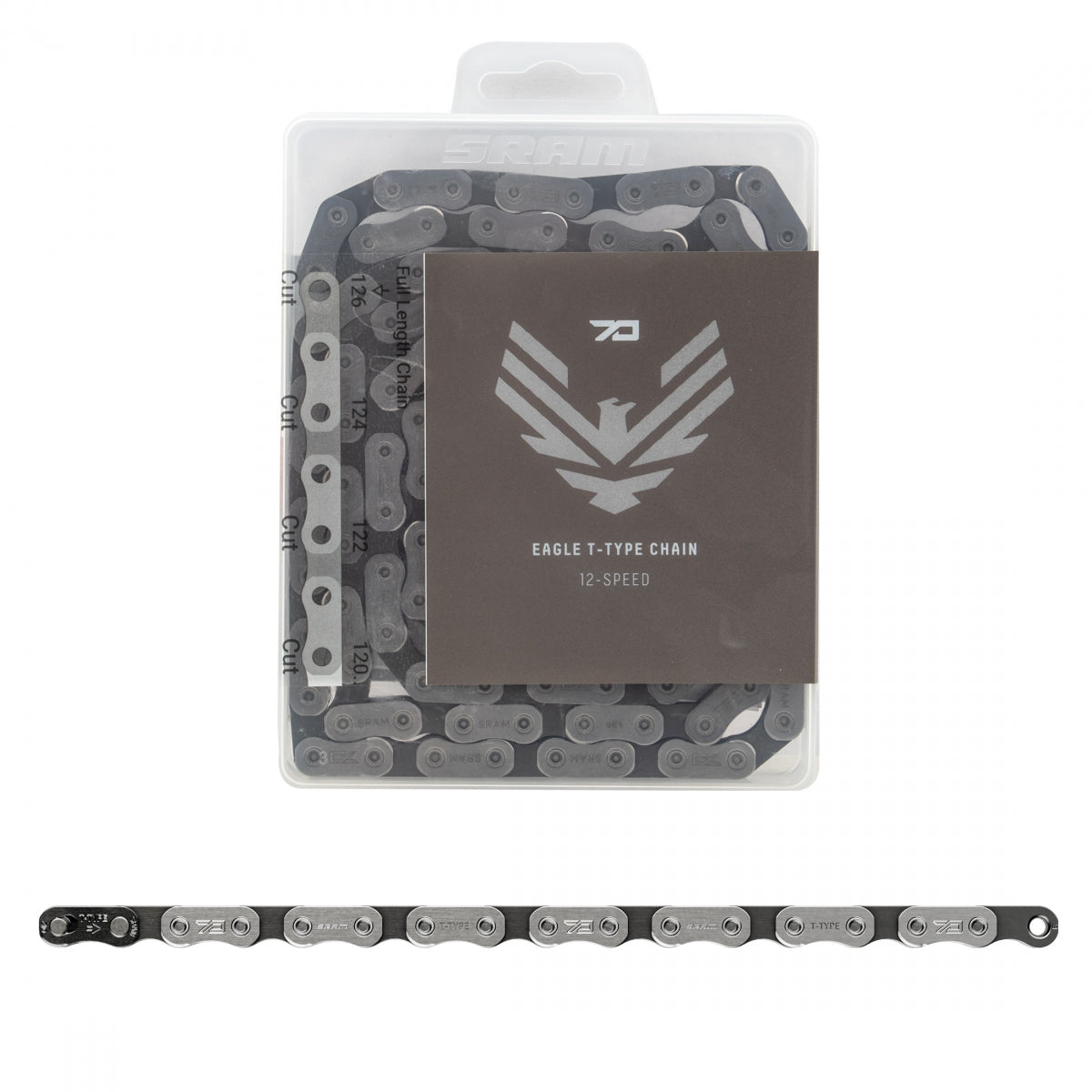 SRAM CHAIN SRAM EAGLE 70 12s SL 126L T-TYPE SOLID PIN POWERLOCK - SRAM