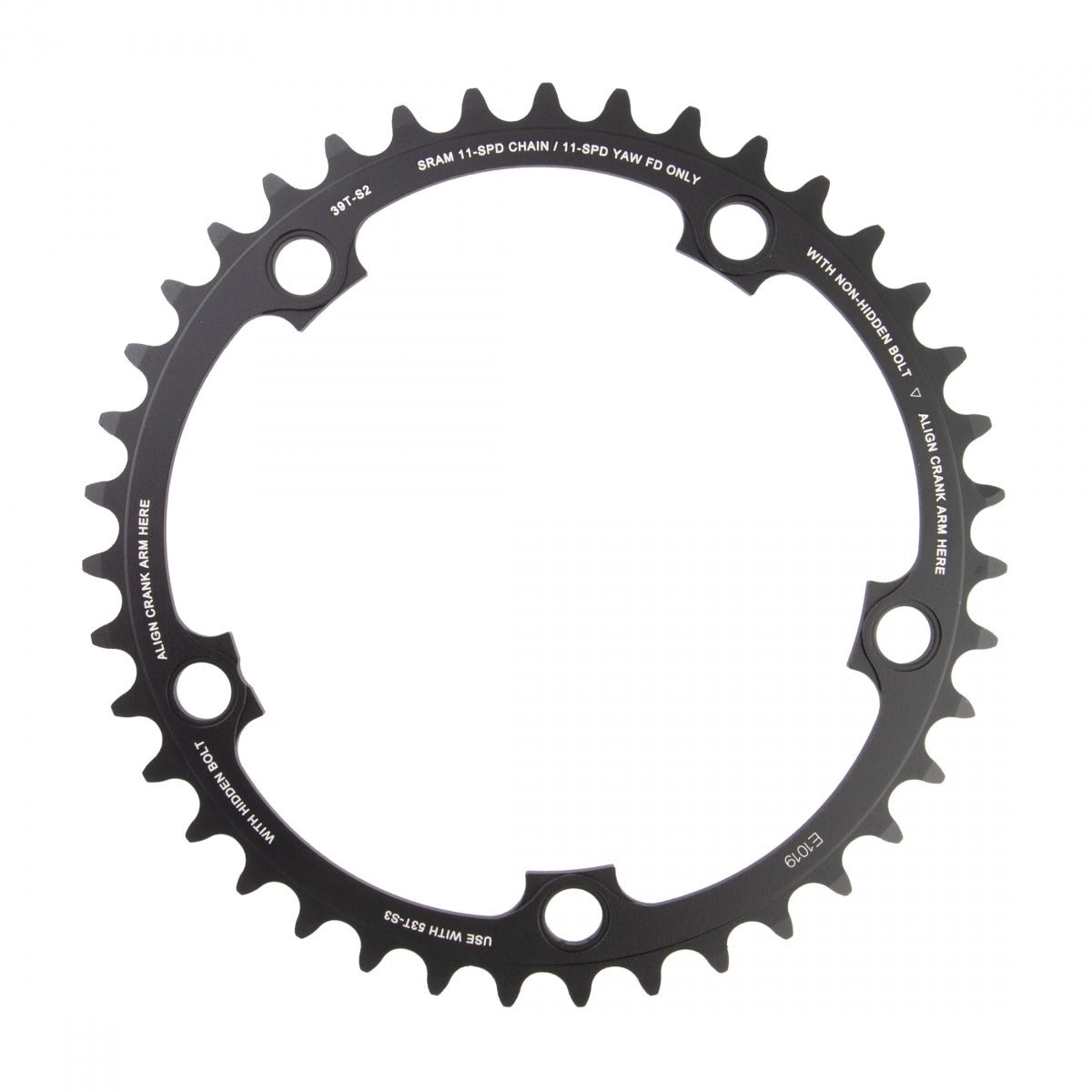 SRAM CHAINRING SRAM 39T 130mm X-GLIDE BK - SRAM