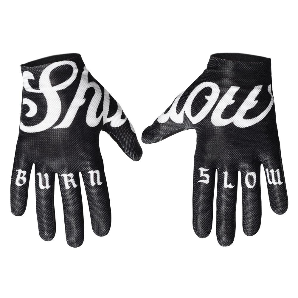 Shadow x Burn Slow Vantage Gloves - Black/White available at 5150bmx.com