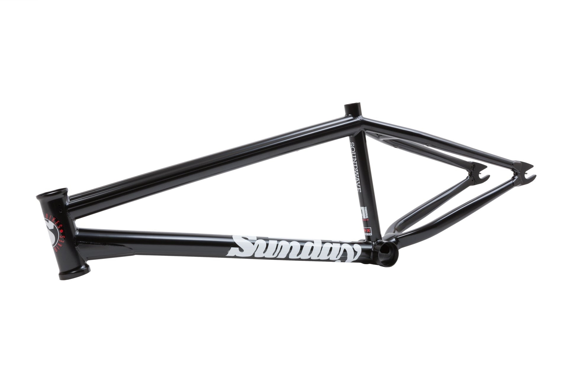 Sunday Soundwave v3 Frame (Rustproof Black with Red Stickers) - Available at 5150bmx.com