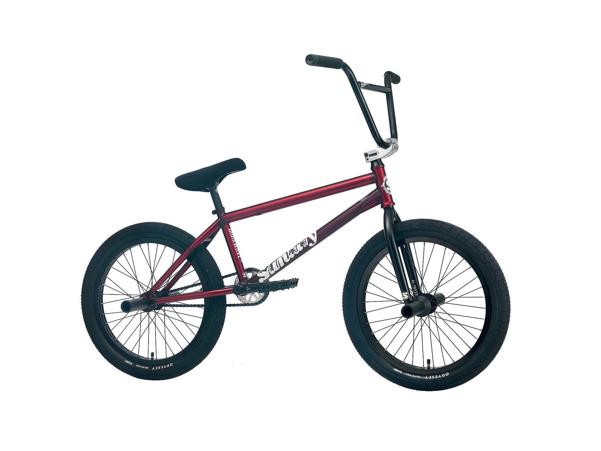 Sunday Darkwave - Broc Raiford Authentic (Matte Trans Red with 21.25" tt in LHD) available at 5150bmx.com