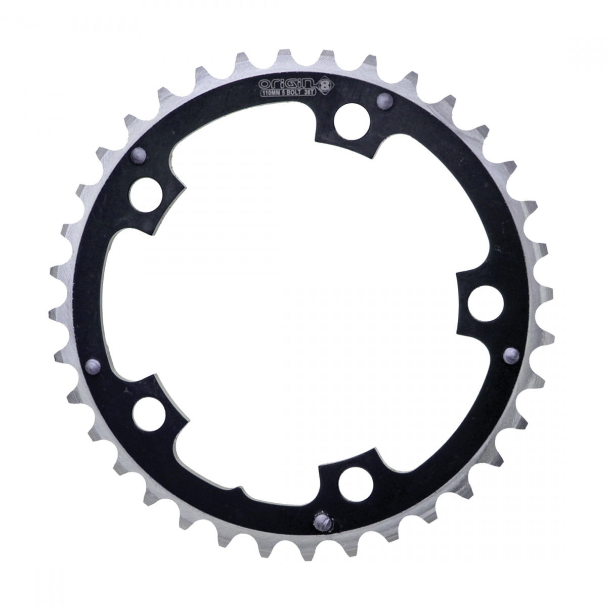 ORIGIN8 CHAINRING OR8 110mm 36T BK/SL - ORIGIN8