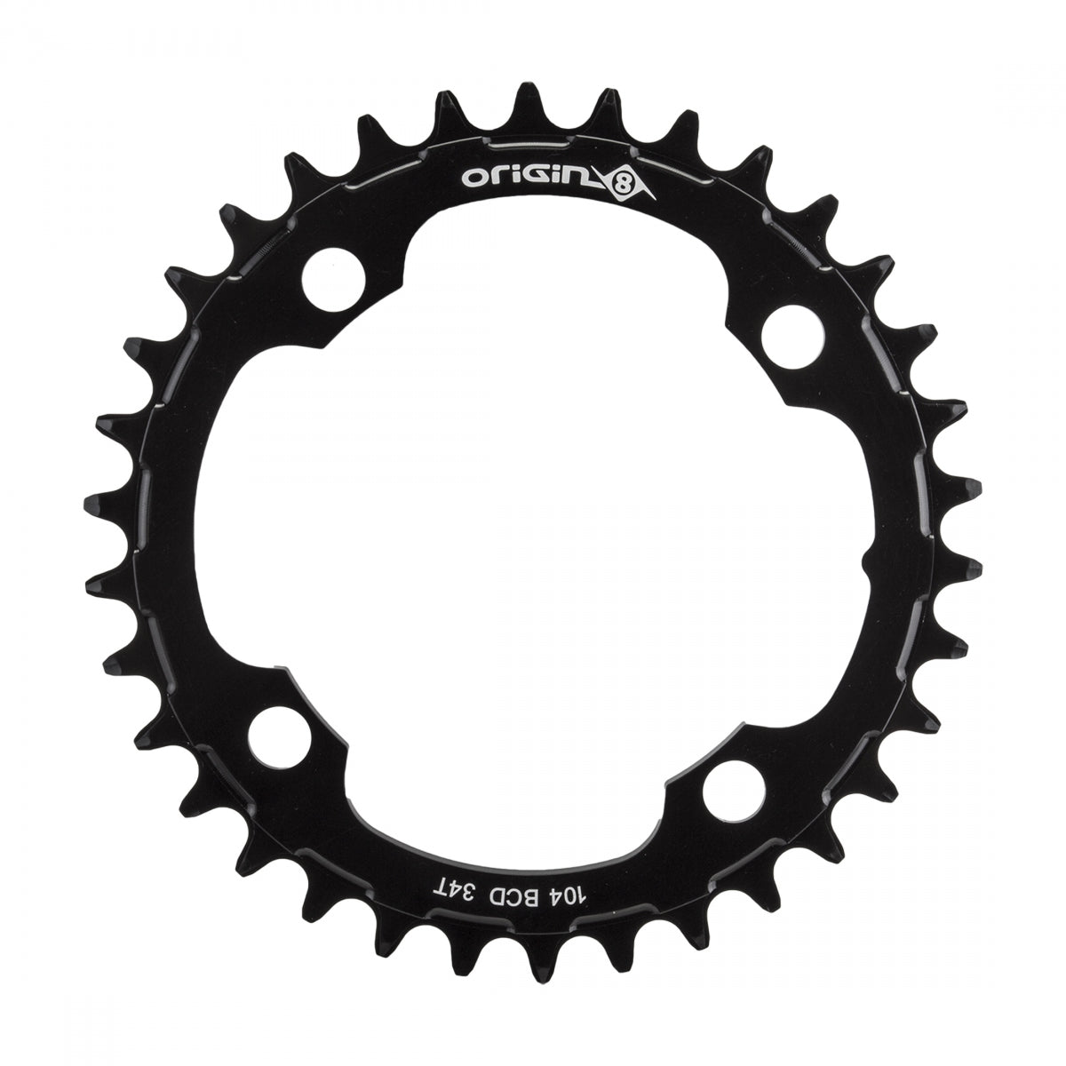 ORIGIN8 CHAINRING OR8 HOLDFAST 104mm 34T 10/11/12s 4B BK - ORIGIN8