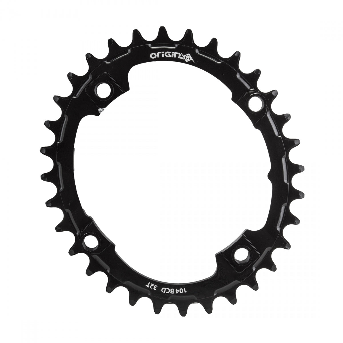 ORIGIN8 CHAINRING OR8 HOLDFAST OVAL 104mm 32T 10/11/12s 4B BK - ORIGIN8