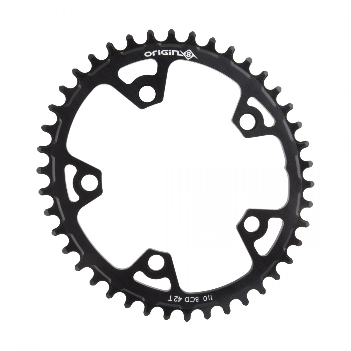 ORIGIN8 CHAINRING OR8 HOLDFAST OVAL 110mm 42T 10/11s 5B BK - ORIGIN8